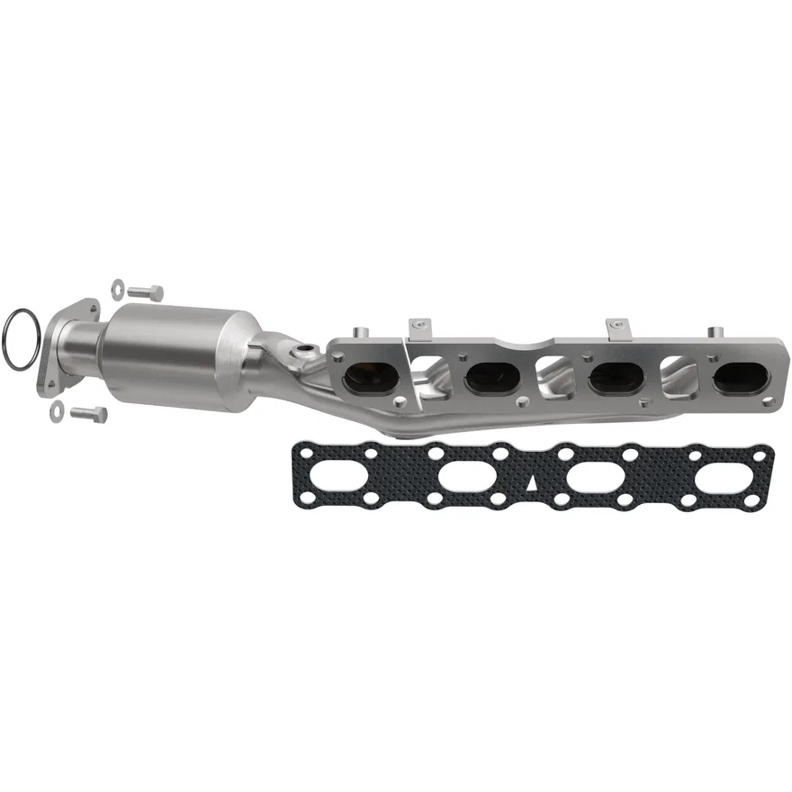 Left California Grade CARB Compliant Direct-Fit Manifold Catalytic Converter