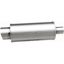 Street 6in. Round Straight-Through Performance Exhaust Muffler image 4