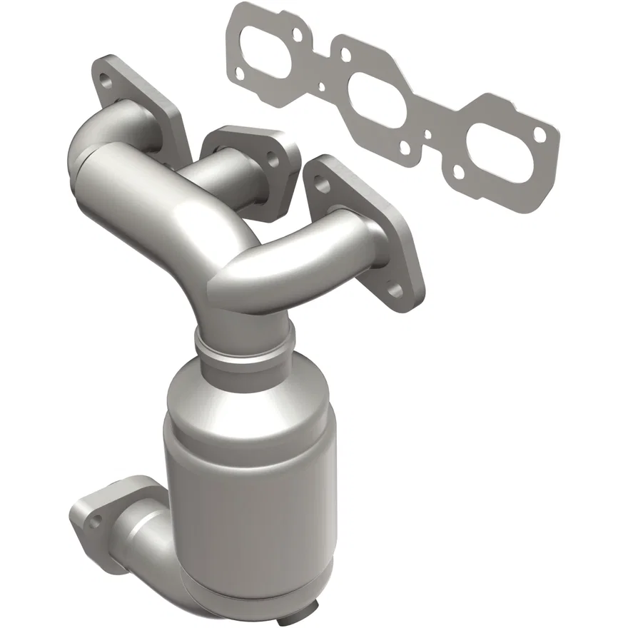 Front HM Grade Federal / EPA Compliant Direct-Fit Manifold Catalytic Converter