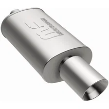 Street 5 X 8in. Oval Straight-Through Performance Exhaust Muffler image 2