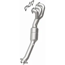 Front 2001-2006 BMW M3 3.2L | 2001-2002 BMW Z3 3.2L OEM Grade Federal / EPA Compliant Direct-Fit Manifold Catalytic Converter image 3