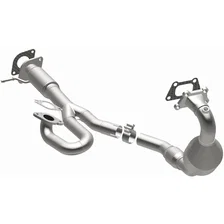 Front 2010-2011 Cadillac SRX 3.0L | 2011 Saab 9-4X 3.0L California Grade CARB Compliant Direct-Fit Manifold Catalytic Converter image 2