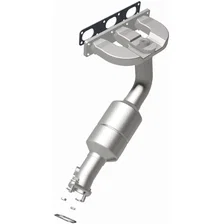 Rear 2004-2005 BMW 525i 2.5L | 2004-2005 BMW 530i 3.0L California Grade CARB Compliant Direct-Fit Manifold Catalytic Converter image 3