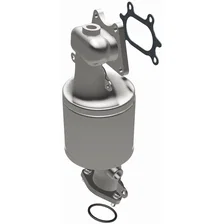 Front 2006-2007 Honda Accord 3.0L California Grade CARB Compliant Direct-Fit Manifold Catalytic Converter image 2