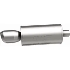 Street 7in. Round Straight-Through Performance Exhaust Muffler image 4