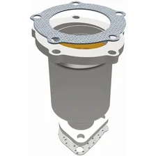 Front 2000-2002 Mazda 626 2.0L California Grade CARB Compliant Direct-Fit Catalytic Converter image 2