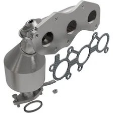 Front 2008-2013 Toyota Highlander 3.5L | 2007-2011 Toyota Sienna 3.5L California Grade CARB Compliant Direct-Fit Manifold Catalytic Converter image 1