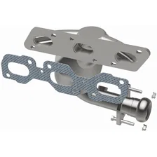 Front 2001-2005 Ford Escape 3.0L | 2003-2005 Mazda Tribute 3.0L California Grade CARB Compliant Direct-Fit Manifold Catalytic Converter image 3