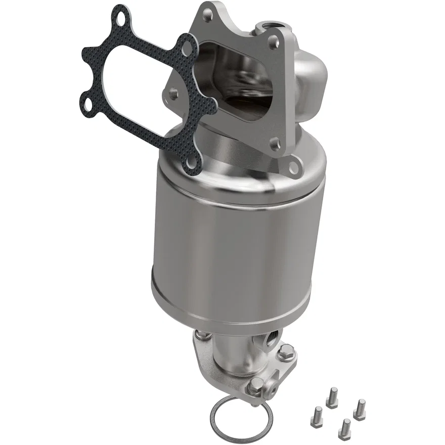Rear 2006-2007 Honda Accord 3.0L California Grade CARB Compliant Direct-Fit Manifold Catalytic Converter