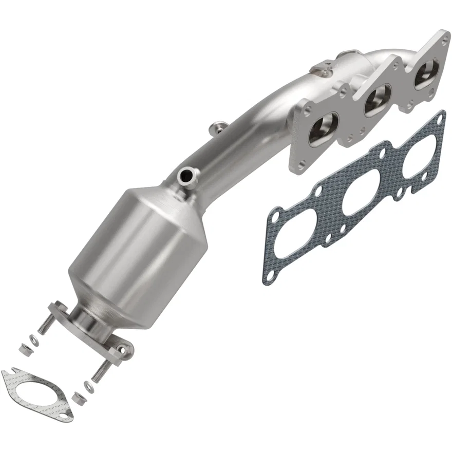 Left 2016-2017 Kia K900 3.8L | 2011-2014 Hyundai Genesis 3.8L OEM Grade Federal / EPA Compliant Direct-Fit Manifold Catalytic Converter