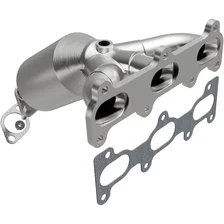 Rear 2005-2010 Kia Sportage 2.7L | 2005-2009 Hyundai Tucson 2.7L HM Grade Federal / EPA Compliant Direct-Fit Manifold Catalytic Converter image 1