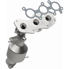Rear 2010-2015 Lexus RX450h 3.5L | 2011-2016 Toyota Highlander 3.5L OEM Grade Federal / EPA Compliant Direct-Fit Manifold Catalytic Converter image 2