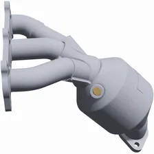 Rear OEM Grade Federal / EPA Compliant Direct-Fit Manifold Catalytic Converter image 4