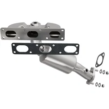 Rear 2003 BMW 325Ci 2.5L | 2003-2005 BMW 325i 2.5L California Grade CARB Compliant Direct-Fit Manifold Catalytic Converter image 1