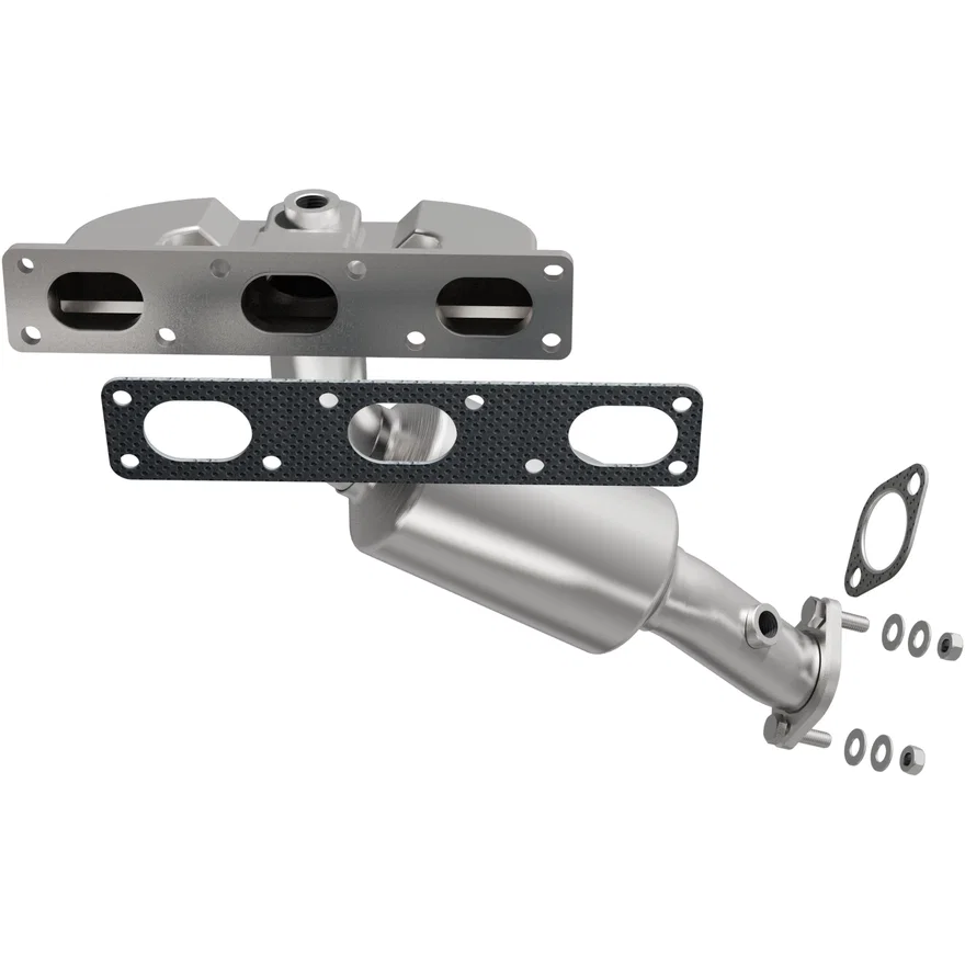 Rear 2003 BMW 325Ci 2.5L | 2003-2005 BMW 325i 2.5L California Grade CARB Compliant Direct-Fit Manifold Catalytic Converter