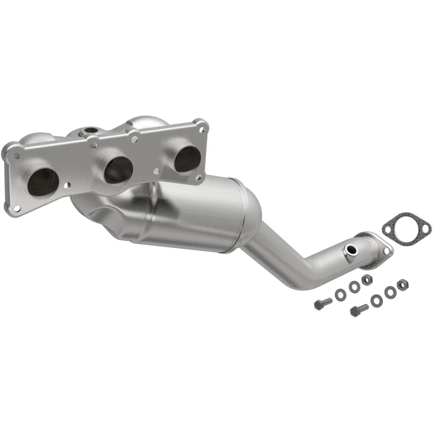 Front OEM Grade Federal / EPA Compliant Direct-Fit Manifold Catalytic Converter for BMW