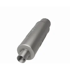 Street 5in. Round Straight-Through Performance Exhaust Muffler image 3
