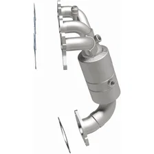 Rear 2007-2010 Chrysler Sebring 2.7L | 2008-2010 Dodge Avenger 2.7L OEM Grade Federal / EPA Compliant Direct-Fit Manifold Catalytic Converter image 4