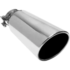 5in. Round Polished Exhaust Tip image 1