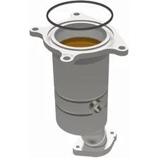 Rear 2011-2012 Lincoln MKS 3.7L | 2011-2012 Lincoln MKT 3.7L California Grade CARB Compliant Direct-Fit Catalytic Converter image 2