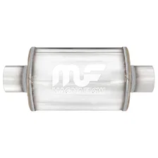 6in. Round Straight-Through Performance Exhaust Muffler image 1