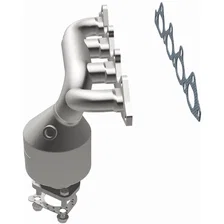 Front 2001-2004 Kia Spectra 1.8L California Grade CARB Compliant Direct-Fit Manifold Catalytic Converter image 4