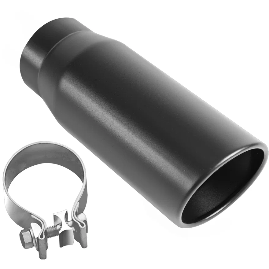 4in. Round Black Coated Exhaust Tip