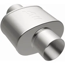 5 X 8in. Oval Straight-Through Performance Exhaust Muffler image 2