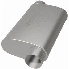 4 x 9in. Oval Straight-Through Performance Exhaust Muffler image 3