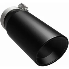 5in. Round Black Coated Exhaust Tip image 2
