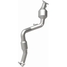 Front Left 2010 Audi Q7 3.6L | 2010 Volkswagen Touareg 3.6L California Grade CARB Compliant Direct-Fit Catalytic Converter image 3