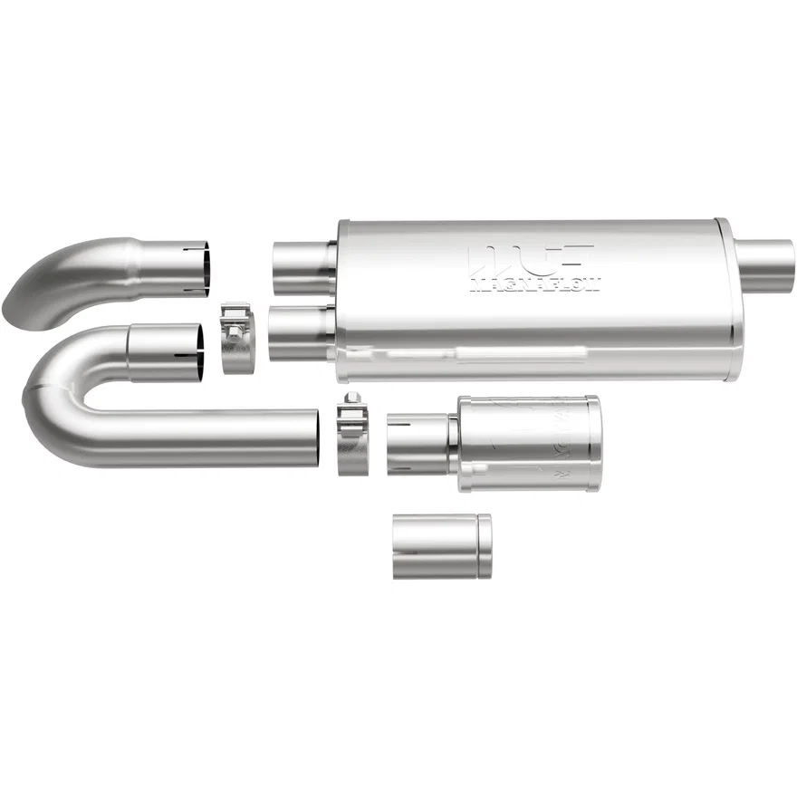 5 X 8in. Oval Straight-Through Performance Exhaust Muffler