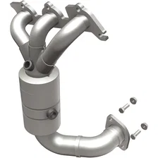 Front 2007-2009 Chrysler Sebring 2.7L | 2008-2009 Dodge Avenger 2.7L OEM Grade Federal / EPA Compliant Direct-Fit Manifold Catalytic Converter image 1