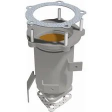 Front 1999-2001 Mazda Protege 1.6L | 1999-2000 Mazda Protege 1.8L California Grade CARB Compliant Direct-Fit Catalytic Converter image 4