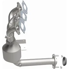 Front OEM Grade Federal / EPA Compliant Direct-Fit Manifold Catalytic Converter image 4