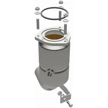 Front 2003-2005 Jaguar X-Type 2.5L | 2003-2008 Jaguar X-Type 3.0L OEM Grade Federal / EPA Compliant Direct-Fit Catalytic Converter image 2