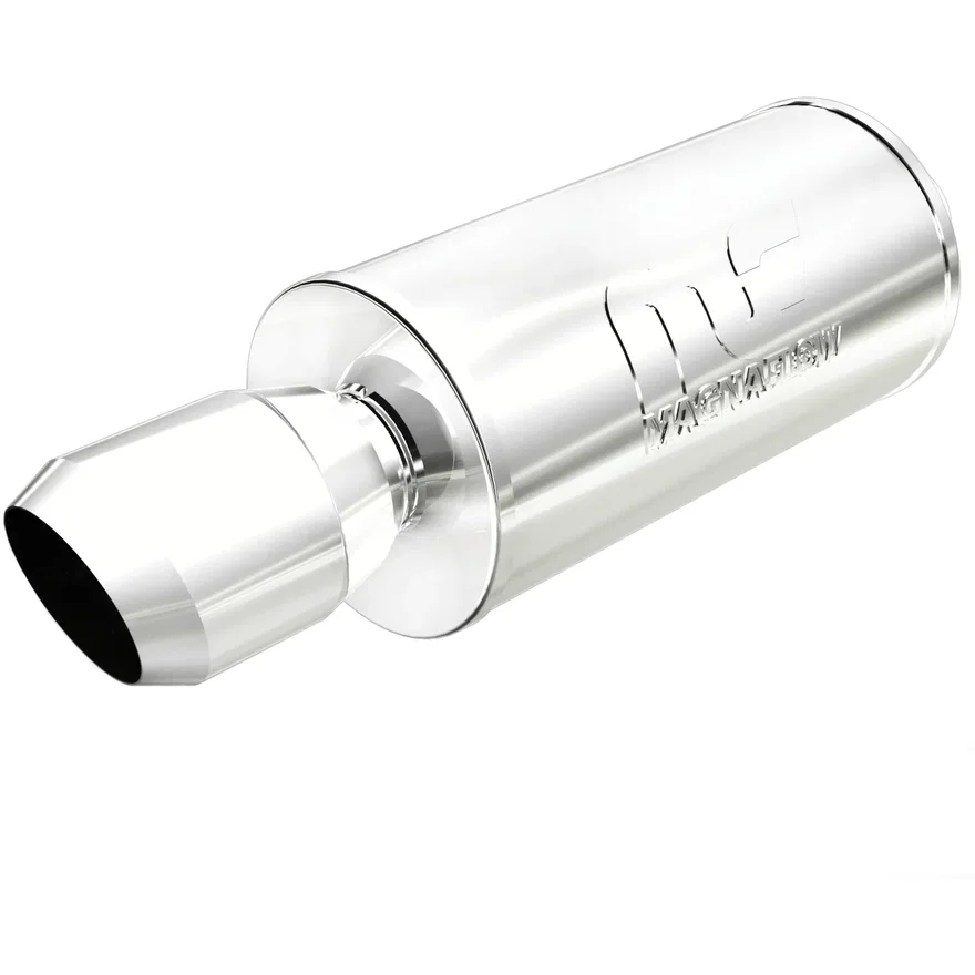 Street 7in. Round Straight-Through Performance Exhaust Muffler