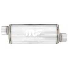 6in. Round Straight-Through Performance Exhaust Muffler image 1