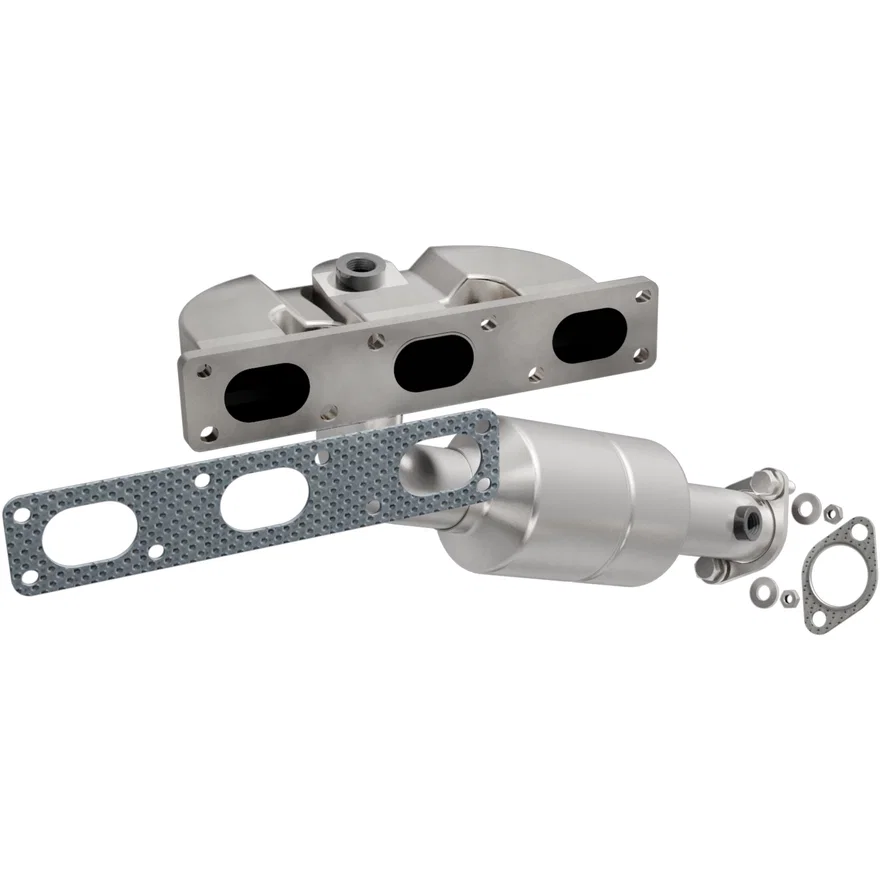 Rear 2004-2005 BMW 525i 2.5L | 2004-2005 BMW 530i 3.0L California Grade CARB Compliant Direct-Fit Manifold Catalytic Converter