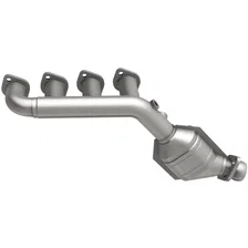 Left 1993-1995 Lincoln Mark VIII 4.6L California Grade CARB Compliant Direct-Fit Manifold Catalytic Converter image 4