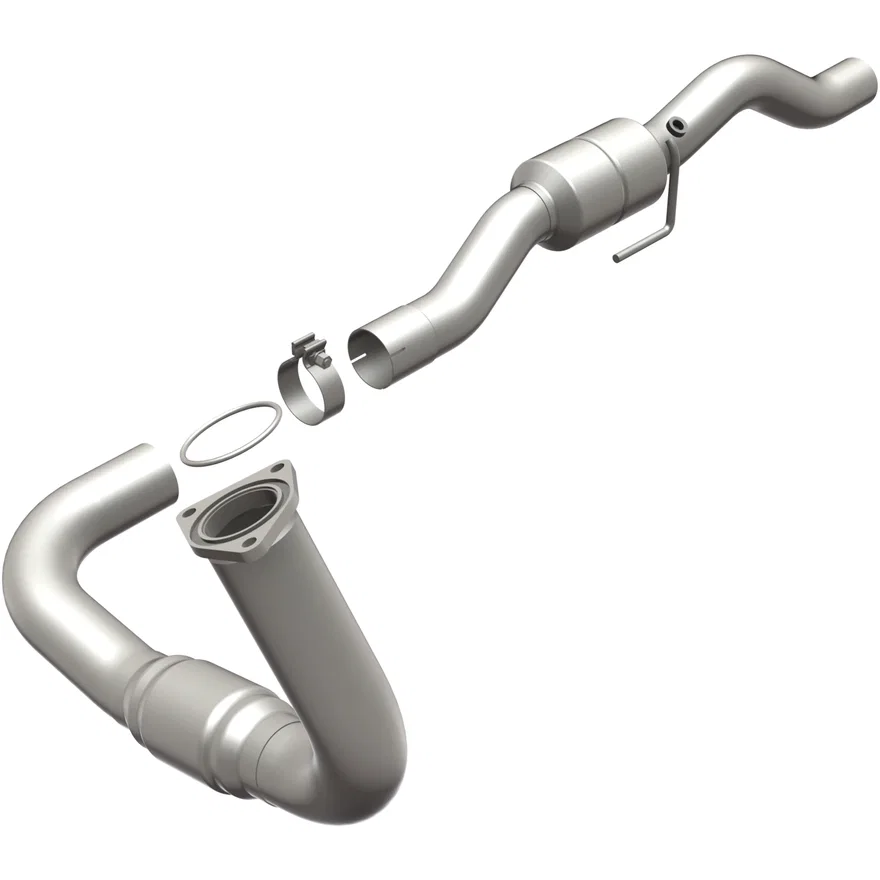 Left 2001-2002 Chevrolet Silverado 2500 HD 8.1L | 2001-2002 GMC Sierra 2500 HD 8.1L HM Grade Federal / EPA Compliant Direct-Fit Catalytic Converter