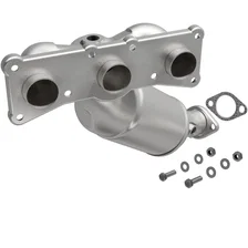 Rear OEM Grade Federal / EPA Compliant Direct-Fit Manifold Catalytic Converter for BMW image 1