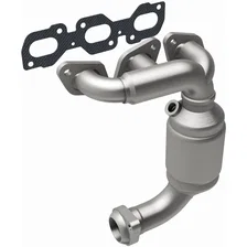 Front HM Grade Federal / EPA Compliant Direct-Fit Manifold Catalytic Converter image 2