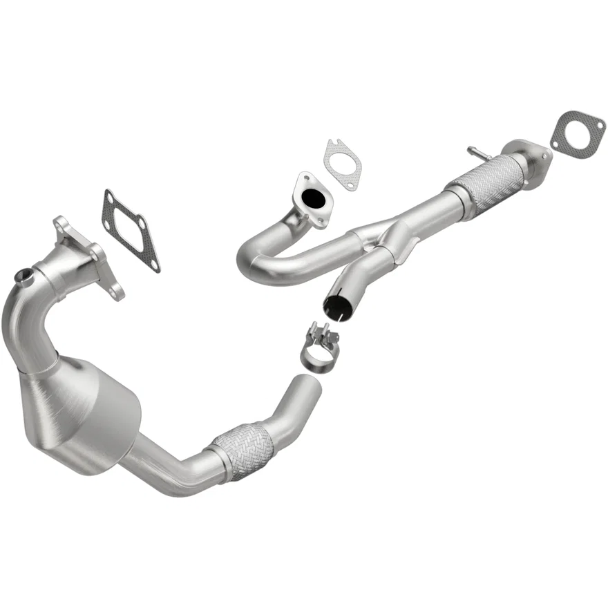 Front 2010-2011 Cadillac SRX 3.0L | 2011 Saab 9-4X 3.0L OEM Grade Federal / EPA Compliant Direct-Fit Manifold Catalytic Converter