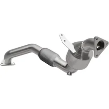Front Right 2010 Audi Q7 3.6L | 2010 Volkswagen Touareg 3.6L California Grade CARB Compliant Direct-Fit Catalytic Converter image 1