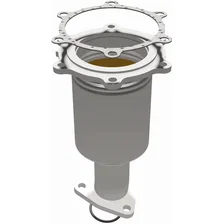 Front Right 2001-2004 Nissan Pathfinder 3.5L | 2001-2003 INFINITI QX4 3.5L HM Grade Federal / EPA Compliant Direct-Fit Catalytic Converter image 2