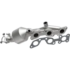 Left 2002-2004 Nissan Frontier 3.3L | 2002-2004 Nissan Xterra 3.3L OEM Grade Federal / EPA Compliant Direct-Fit Manifold Catalytic Converter image 1