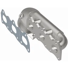 Left California Grade CARB Compliant Direct-Fit Manifold Catalytic Converter image 2