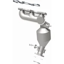 Rear 2010-2015 Lexus RX450h 3.5L | 2011-2016 Toyota Highlander 3.5L OEM Grade Federal / EPA Compliant Direct-Fit Manifold Catalytic Converter image 3