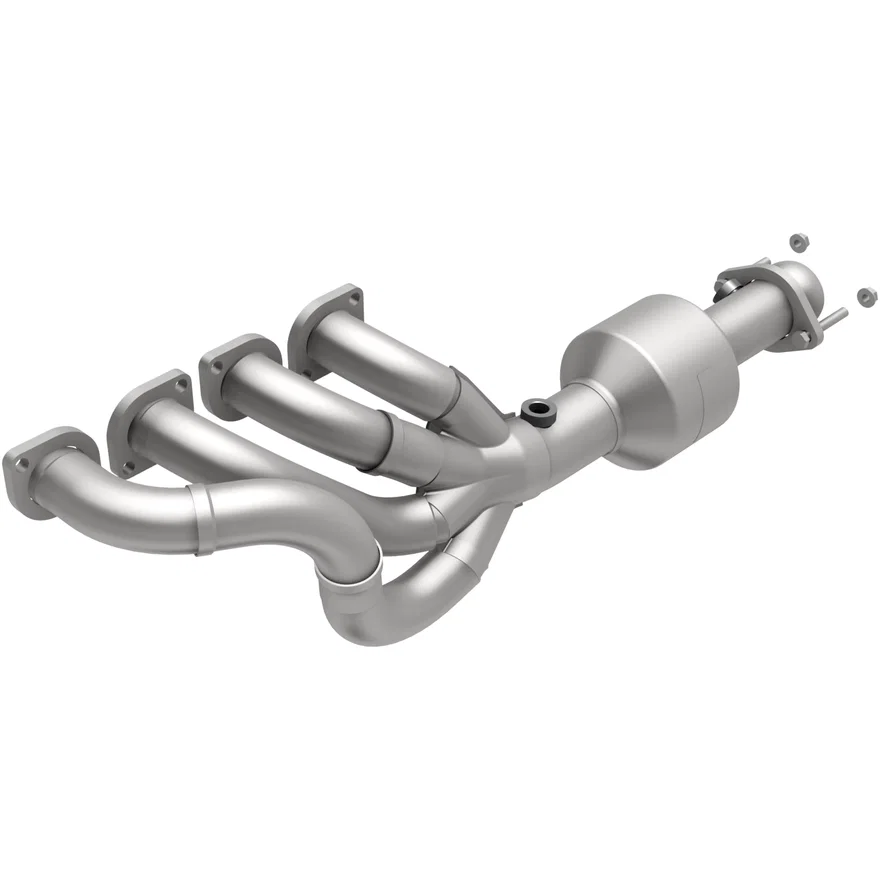 Left OEM Grade Federal / EPA Compliant Direct-Fit Manifold Catalytic Converter for BMW